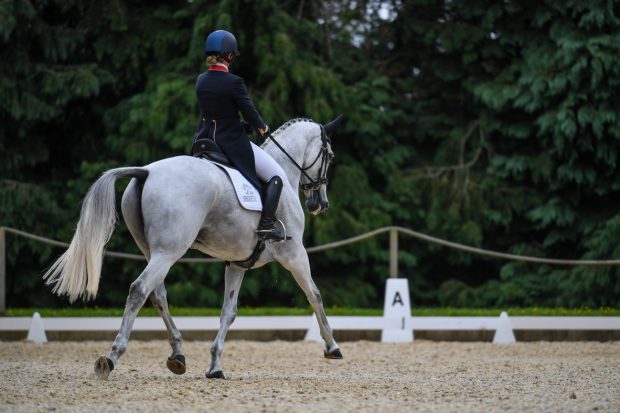 Bicton Horse Trials dressage: Kitty King and Cristal Fontaine