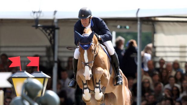 William Funnell and Billy Diamo jumping at Royal Windsor Horse Show
