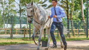 Luhmühlen Horse Trials final trot-up: Christoph Wahler and Carjatan S lie second