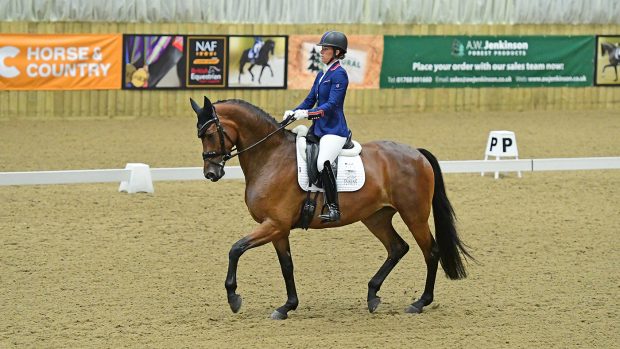 Charlotte Dujardin riding Times Kismet at the Winter Dressage Championships 2021