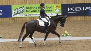 Georgina Nicholls with Headmore Figaro at the Winter Dressage Championships
