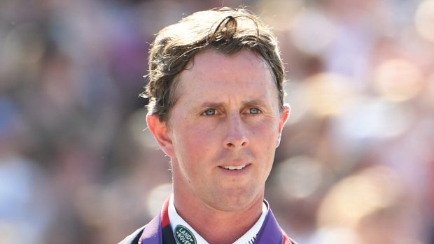 British Olympic showjumping champion Ben Maher is recovering from a fall sustained competing at the Winter Equestrian Festival in Florida