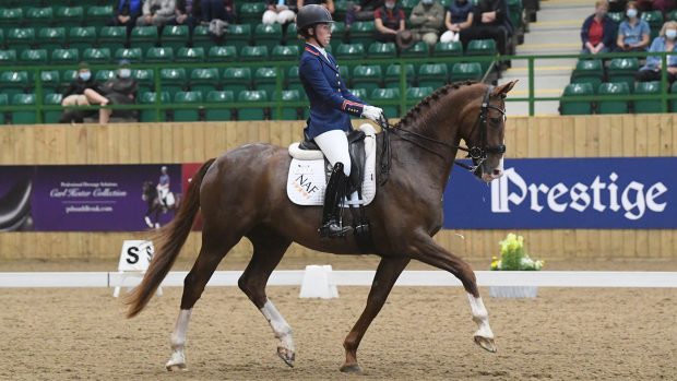 Charlotte Dujardin rides Imhotep at the Winter Dressage Championships