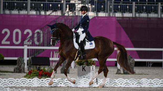 Dina Ellermann and Donna Anna at the Tokyo Olympics.