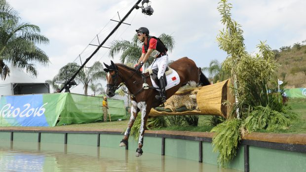 Olympic equestrian cross-country: Alex Hua Tian and Don Geniro compete for China at the Rio Olympics