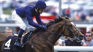 Galileo, pictured with Mick Kinane on their way to winning the 2001 Derby at Epsom, has been put down age 23.