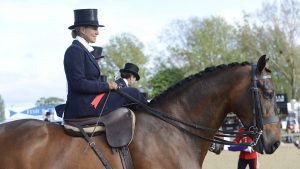 Danielle Heath, pictured at a previous Royal Windsor Horse Show, will miss the 2021 show due to illness
