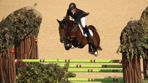 Nick Skelton riding Big Star at the Rio 2016 Olympic Games.