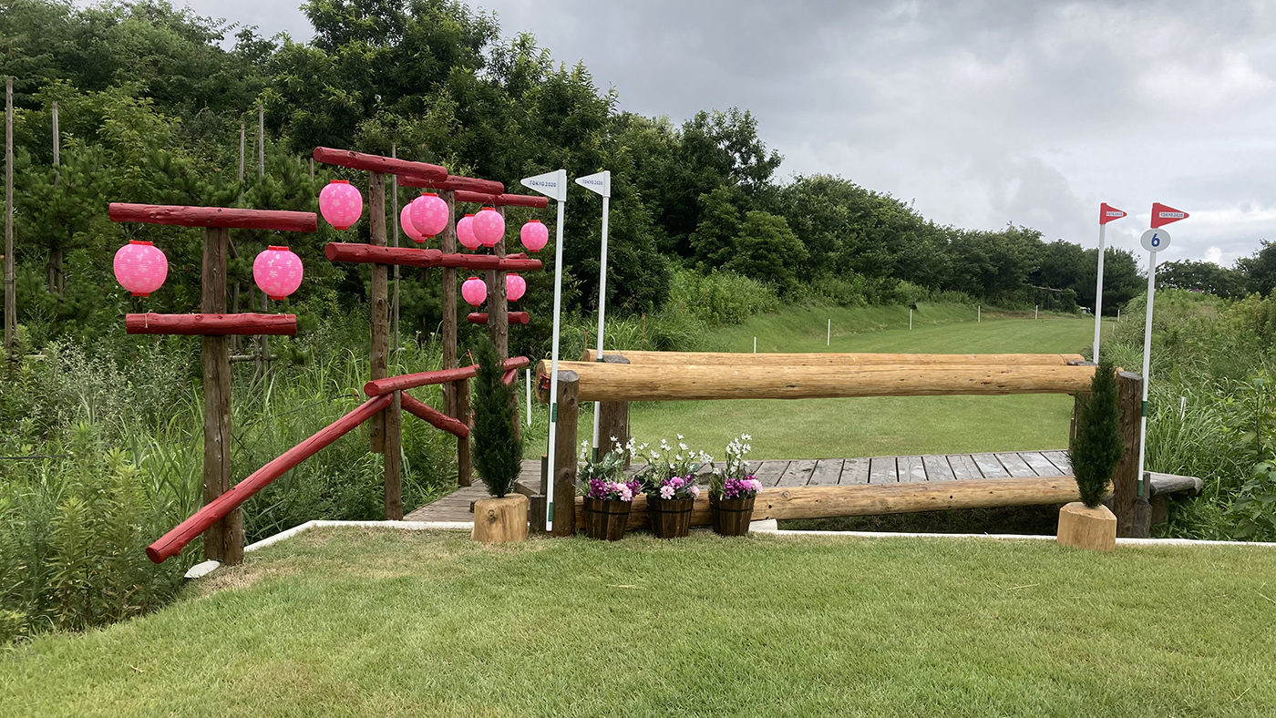 Tokyo Olympics cross-country course: fence 6