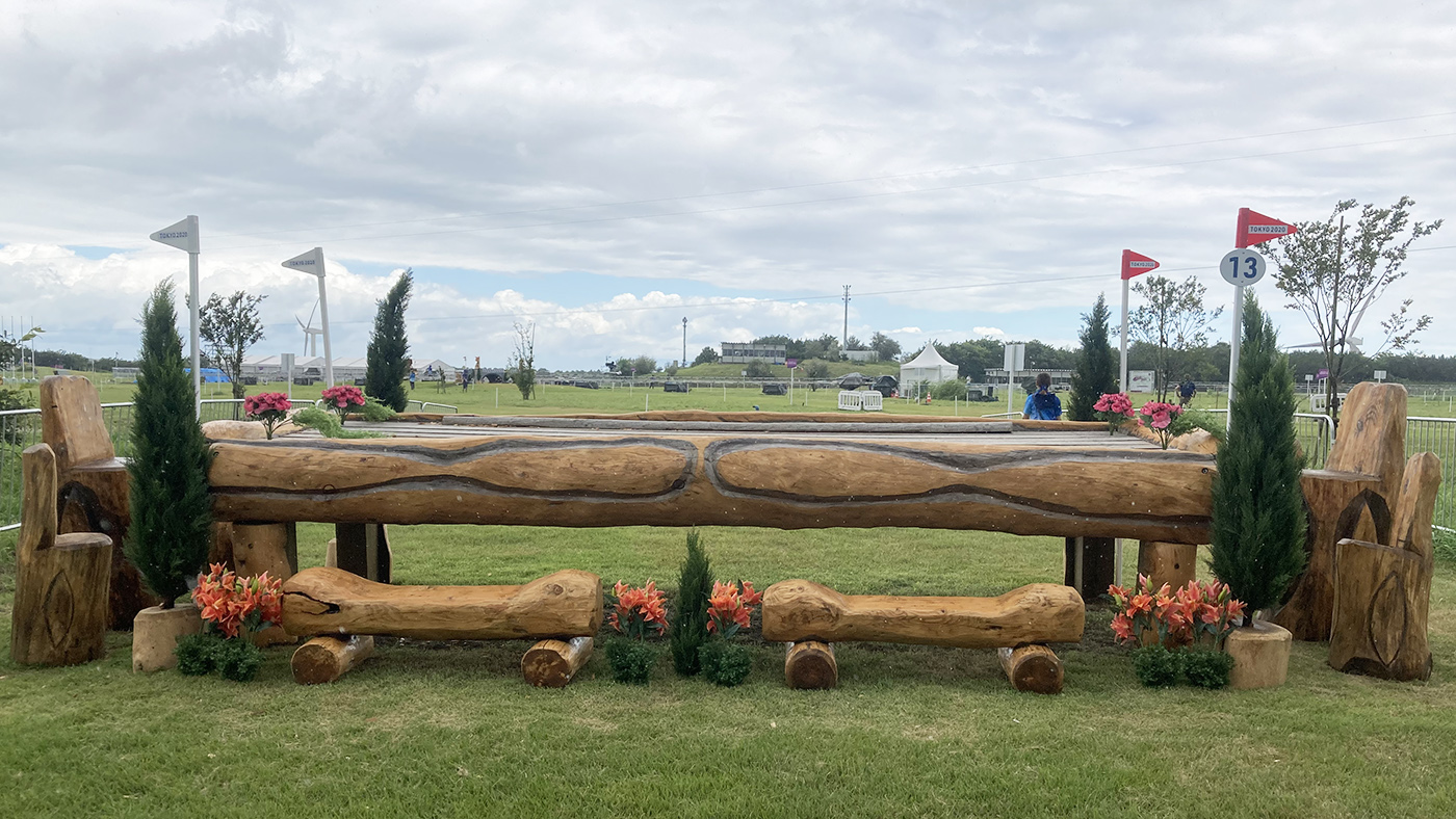 Tokyo Olympics cross-country course: fence 13