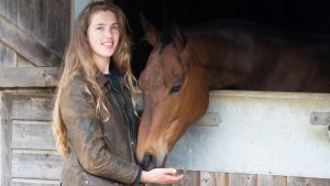 Air ambulance horse rider