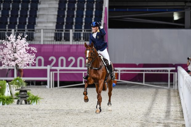 Olympic eventing showjumping Andrew Hoy ( AUS) riding Vassily De Lassos during the Individual Jumping Final for the Olympic Eventing Competition at the Tokyo 2020 Olympic Games held at Equestrian Park in Setagaya-ku in Tokyo in Japan between the 23rd July and 8th August 2021