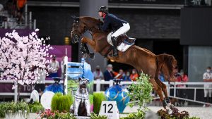 Ben Maher riding Explosion W to win gold in the Olympic showjumping individual final