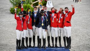 The Olympic team showing podium at the Tokyo 2020 Olympic Games