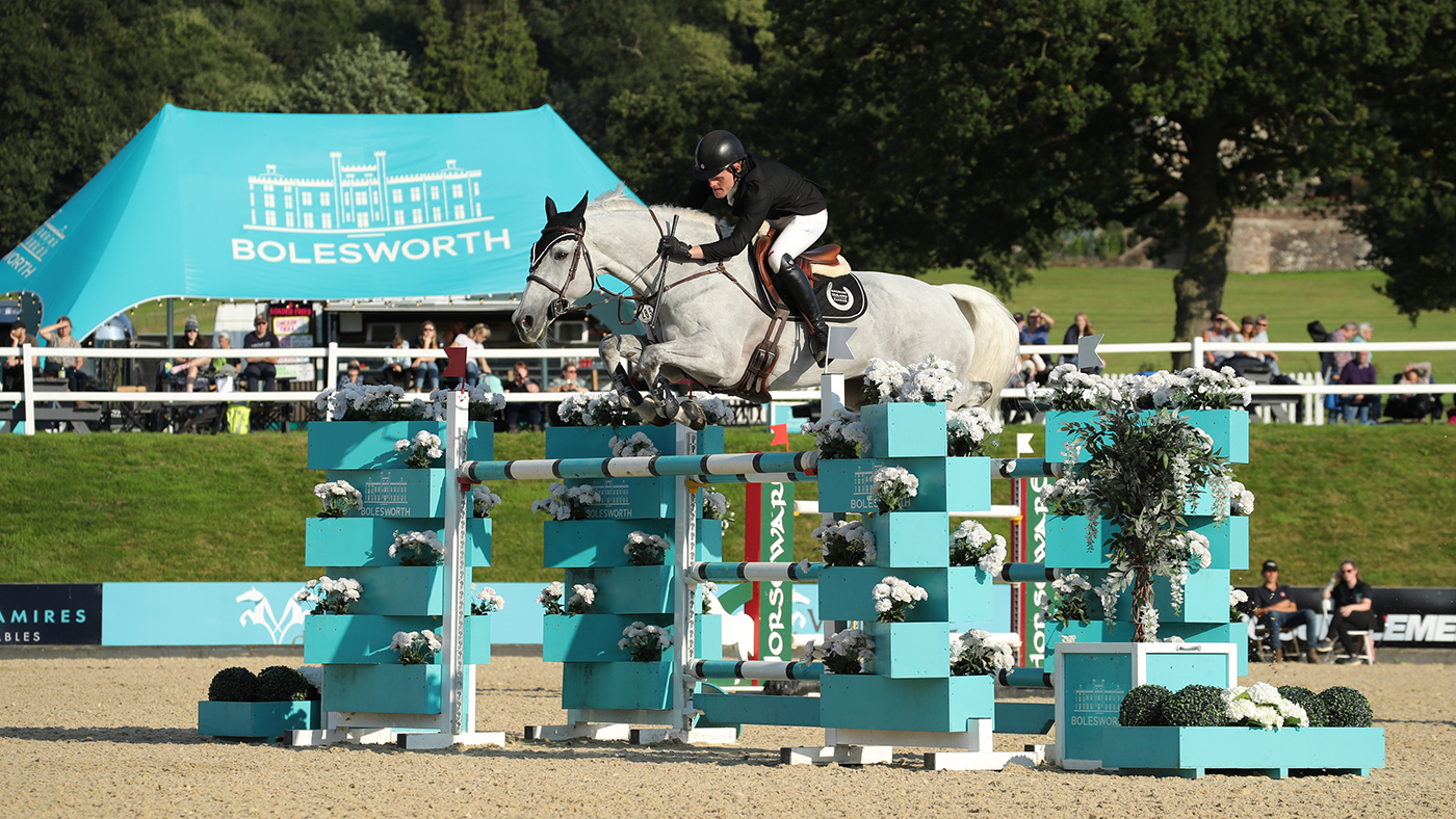 James Smith and Simply Splendid on their way to winning the two-star grand prix at Bolesworth