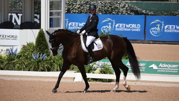 Roxanne Trunnell - Paralympic dressage rider - on Dolton