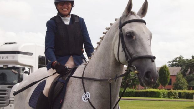 Sarah Ashley and her ex-racehorse Fair Chance