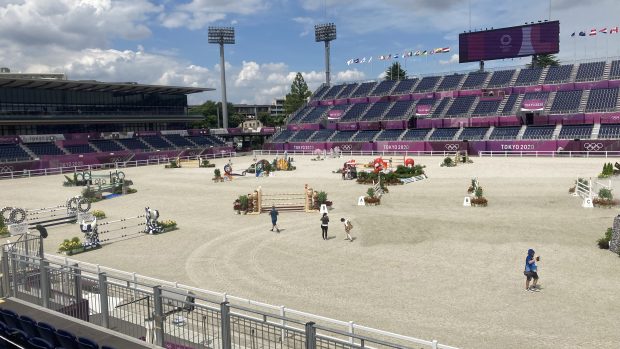 Olympic eventing showjumping times