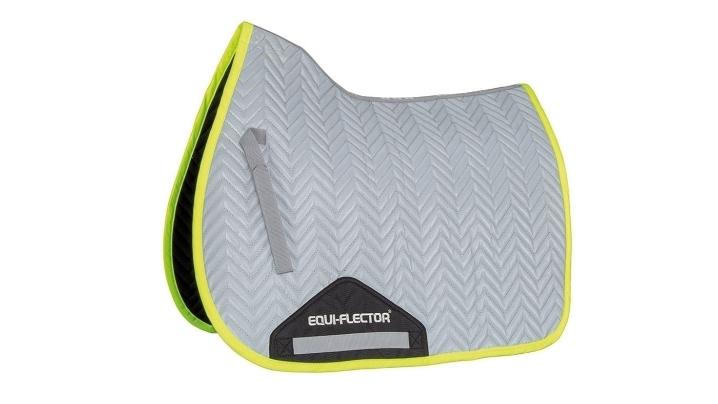 Shires Equi-Flector saddle pad hi viz for horses