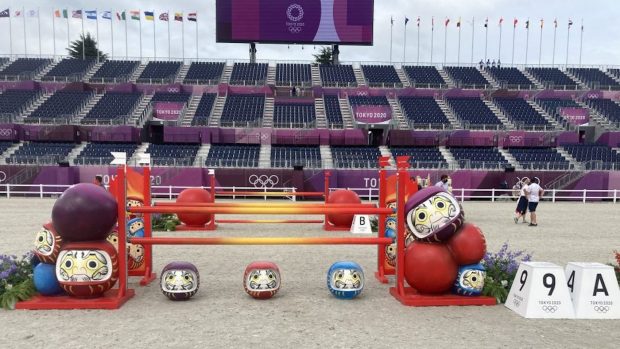 Olympic eventing showjumping