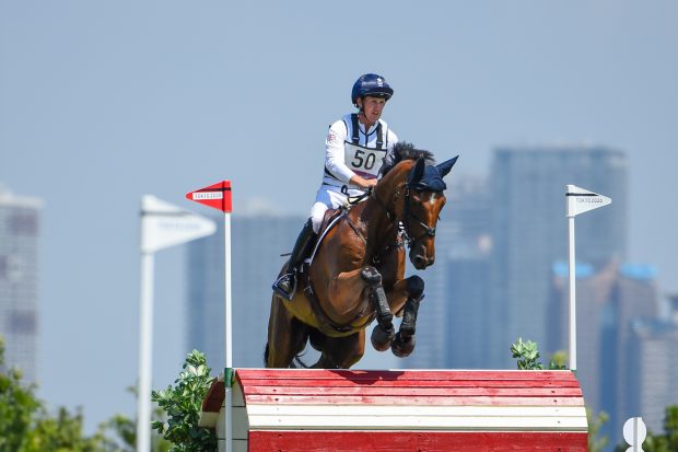Tom McEwen and Toledo De Kerser at the Tokyo Olympics, where everyone had to obey Olympic Covid restrictions