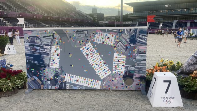 Tokyo Olympics team showjumping: fence seven