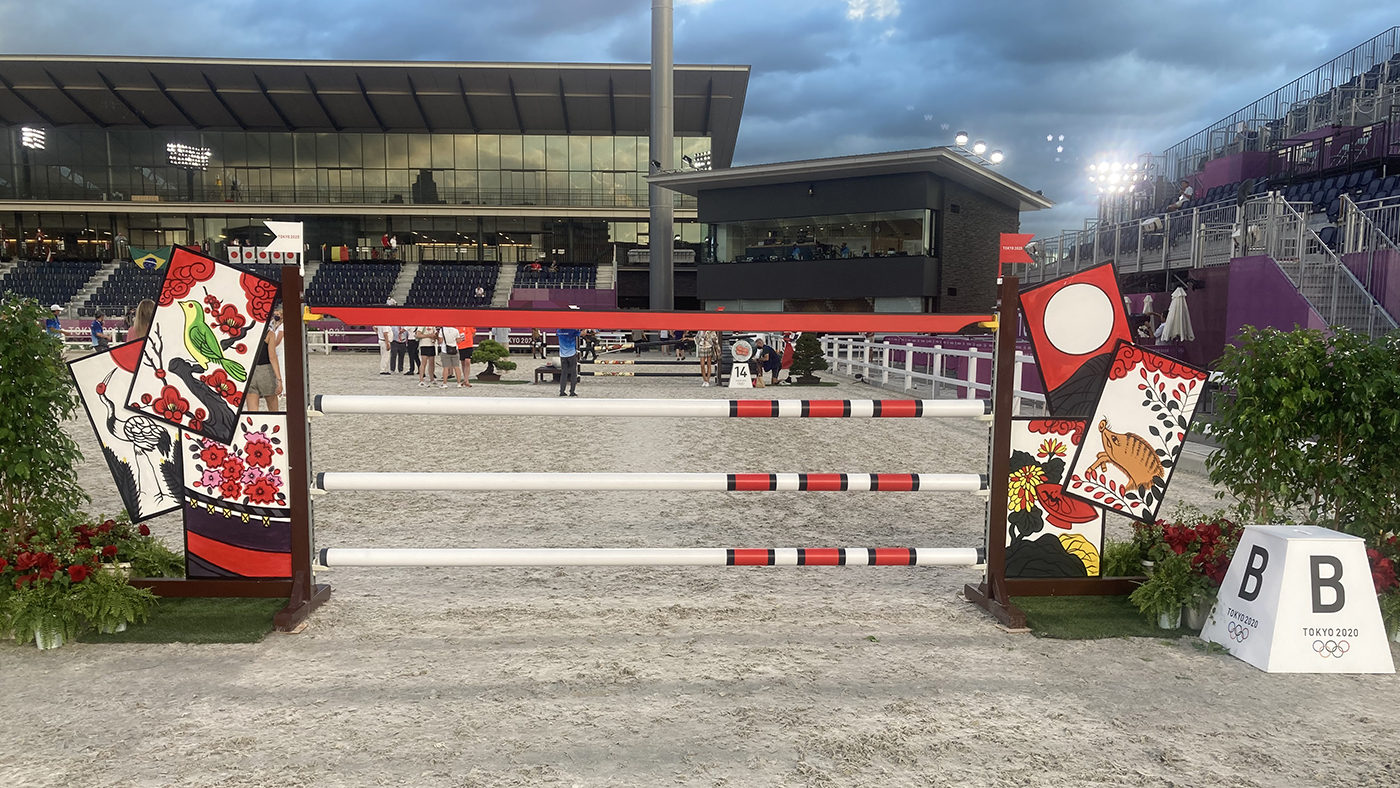 Tokyo Olympic team showjumping course: fence 12b