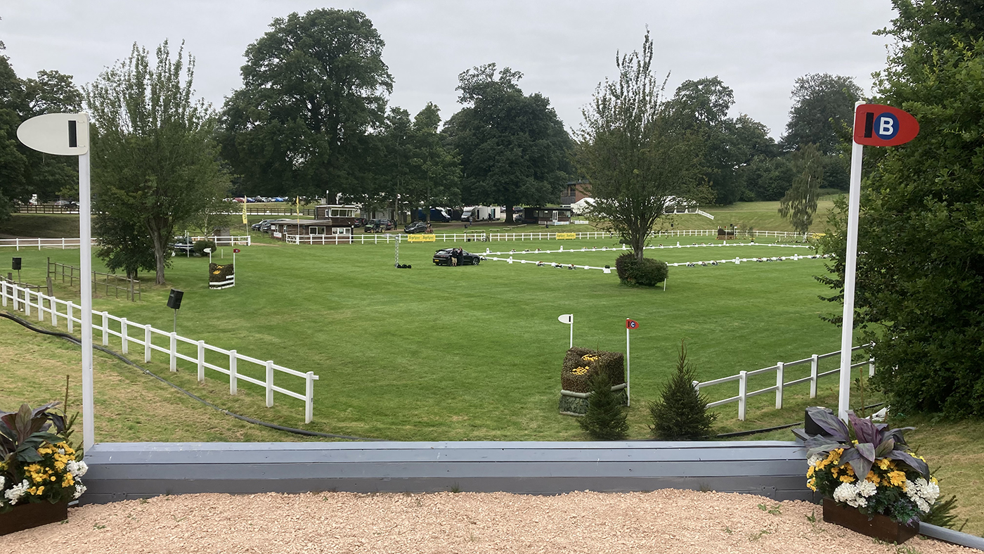 Bicton Horse Trials cross-country course: five-star fence 14b