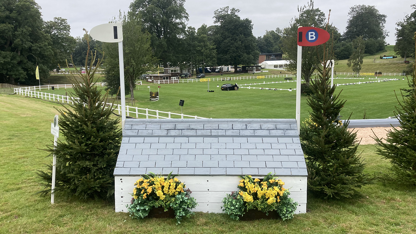 Bicton Horse Trials cross-country course: five-star fence 14b alternative