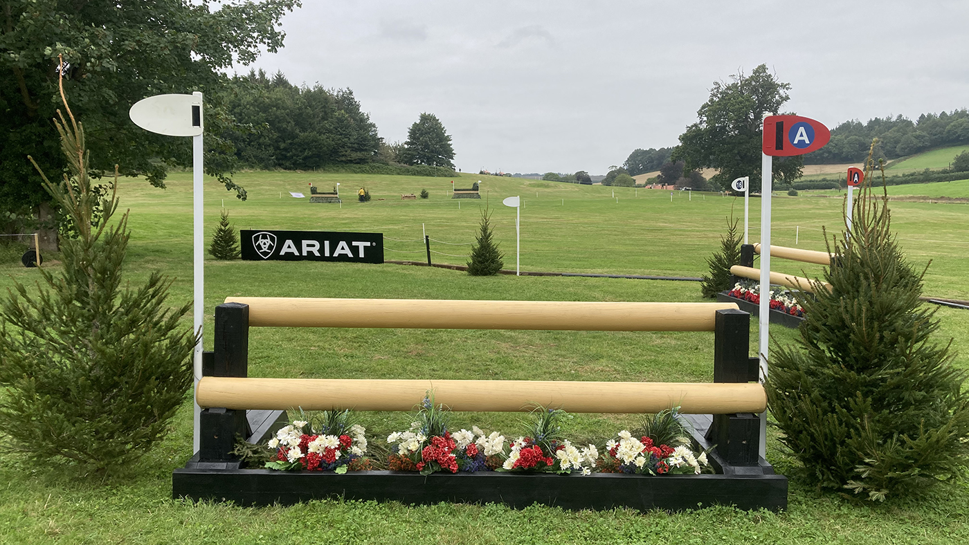 Bicton Horse Trials cross-country course: five-star fence 16a alternative