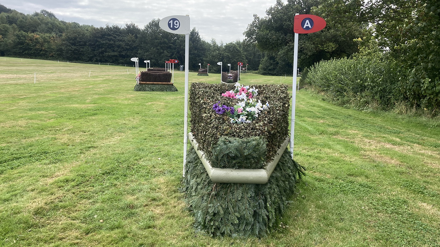 Bicton Horse Trials cross-country course: five-star fence 19a