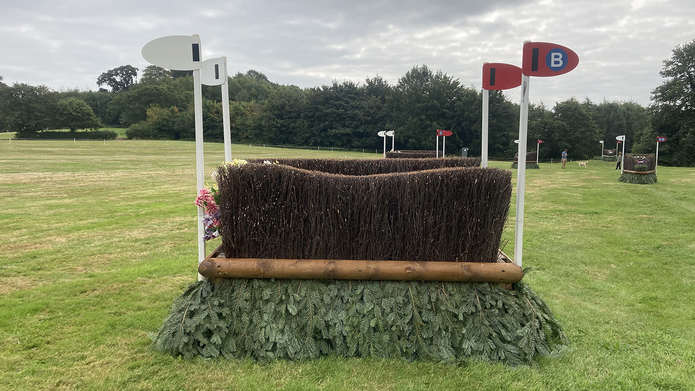 Bicton Horse Trials cross-country course: five-star fence 19b alternative