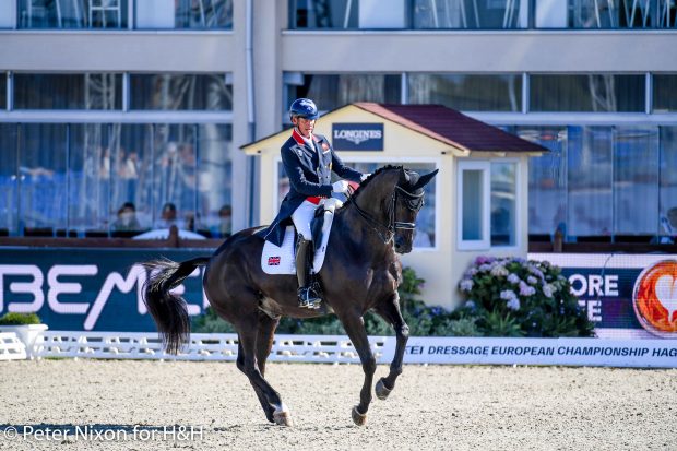 European Dressage Championships Carl Hester riding En Vogue during the 2021 Championships in Hagen