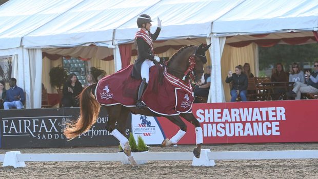Charlotte Dujarding and Imhotep are crowned overall inter I champions at the Lemieux National Dressage Championships