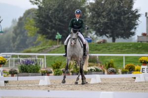 European Eventing Championships dressage Clare ABBOTT (IRL) riding Jewelent during the dressage phase at the FEI Eventing European Championships at Avenches held at IENA in Switzerland between the 23-26 September 2021