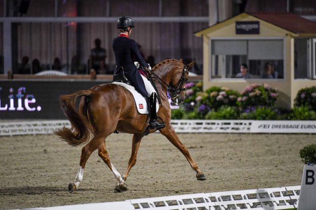 European Dressage Championships Charlotte Dujardin riding Gio in the grand prix special in Hagen