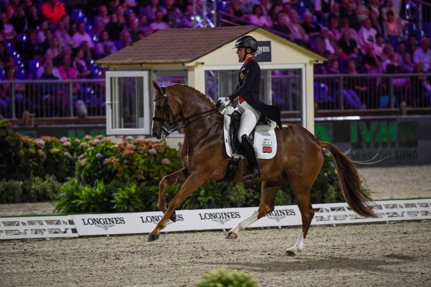 European Dressage Championships Charlotte Dujardin riding Gio in the grand prix special in Hagen