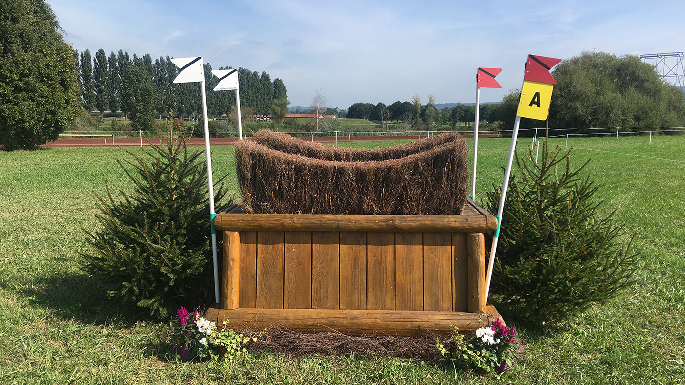 European Eventing Championships cross-country course 2021: fence 16a alternative