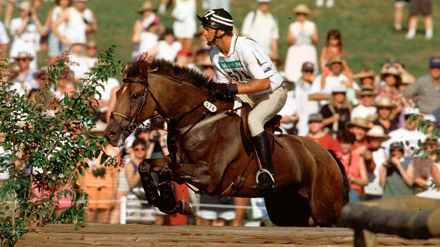 H66NJ9 The Olympic Games, Atlanta 1996: Andrew Nicholson (NZL) riding Jagermeister II. Image shot 1996. Exact date unknown.