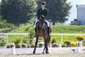 European Eventing Championships dressage Joseph MURPHY (IRL) riding Cesar V during the dressage phase at the FEI Eventing European Championships at Avenches held at IENA in Switzerland between the 23-26 September 2021