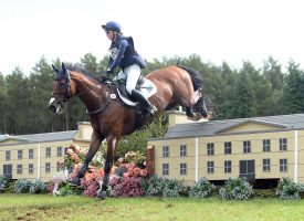 Laura Schroter and Willem Van Wup, winners at Cornbury House Horse Trials