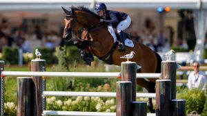 Emily Moffitt: Ben Maher trains the up-and-coming British rider, pictured here on Winning Good