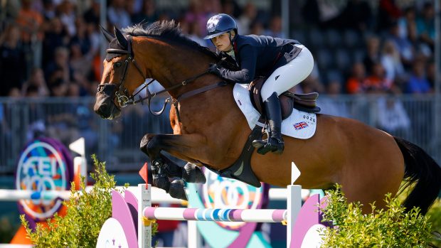 Emily Moffitt riding Winning Good at the European Showjumping Championships