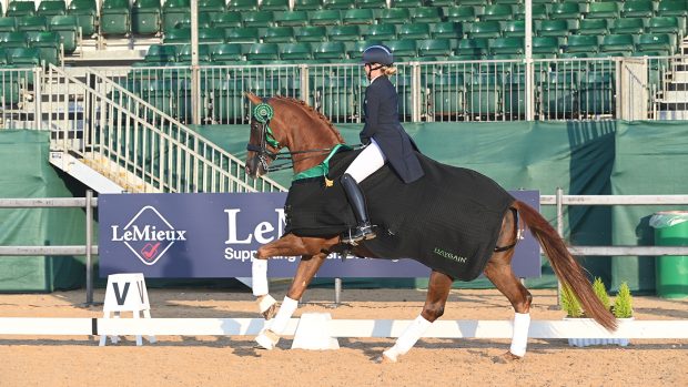 National Dressage Championships - Amy Woodhead on Mount St john Kom Fairytale