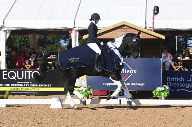 Freya Metters and Raine and Gary Harthern’s Heathersedge Just A Vision at the national dressage championships