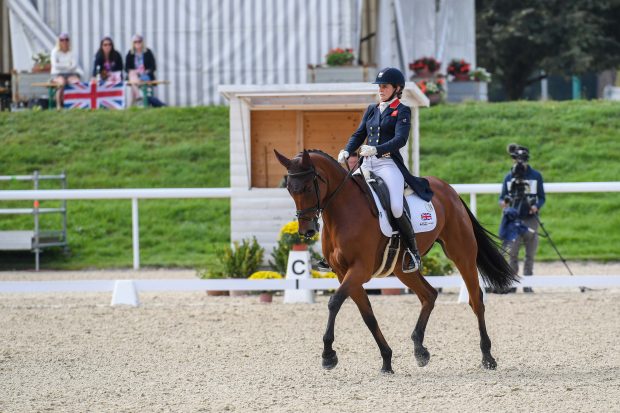 European Eventing Championships dressage Piggy MARCH (GBR) riding Brookfield Inocent during the dressage phase at the FEI Eventing European Championships at Avenches held at IENA in Switzerland between the 23-26 September 2021
