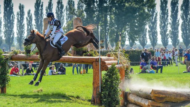European Eventing Championships cross-country: Sarah Bullimore and Corouet