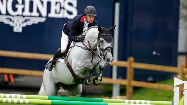 William Whitaker and Galtur in the first round of the European Showjumping Championships