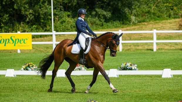 Malin Josefsson and Golden Midnight at Bicton five-star