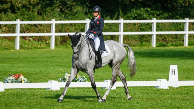 Bicton Horse Trials dressage: Izzy Taylor and Fonbherna Lancer